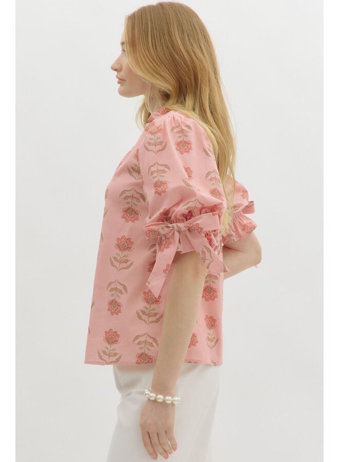 Elizabeth Bow Sleeve Blouse -