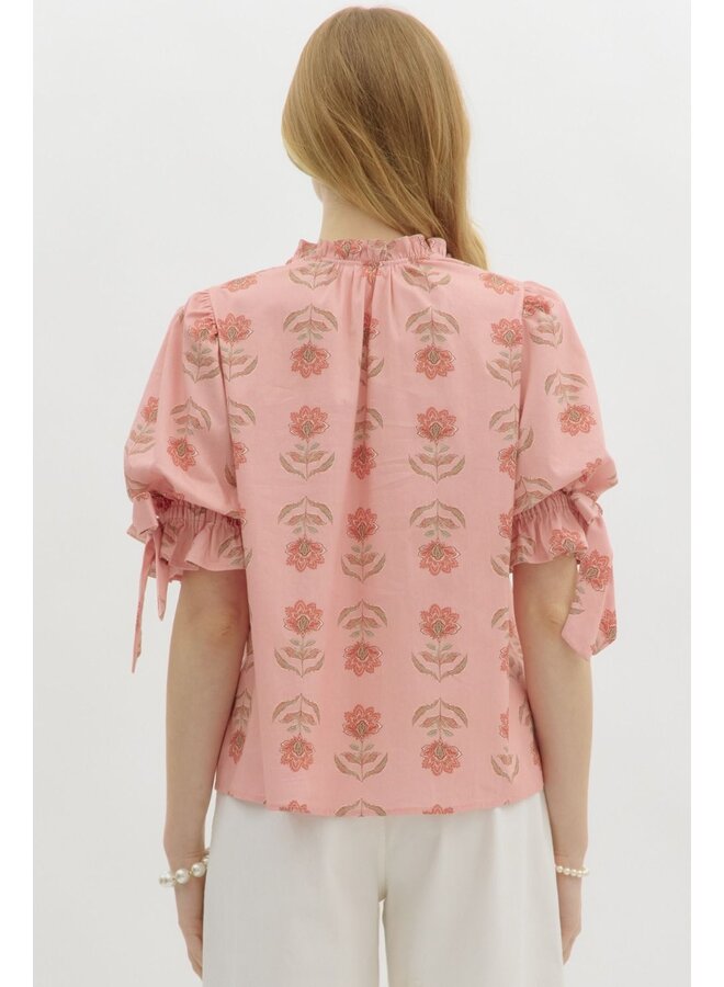 Elizabeth Bow Sleeve Blouse -