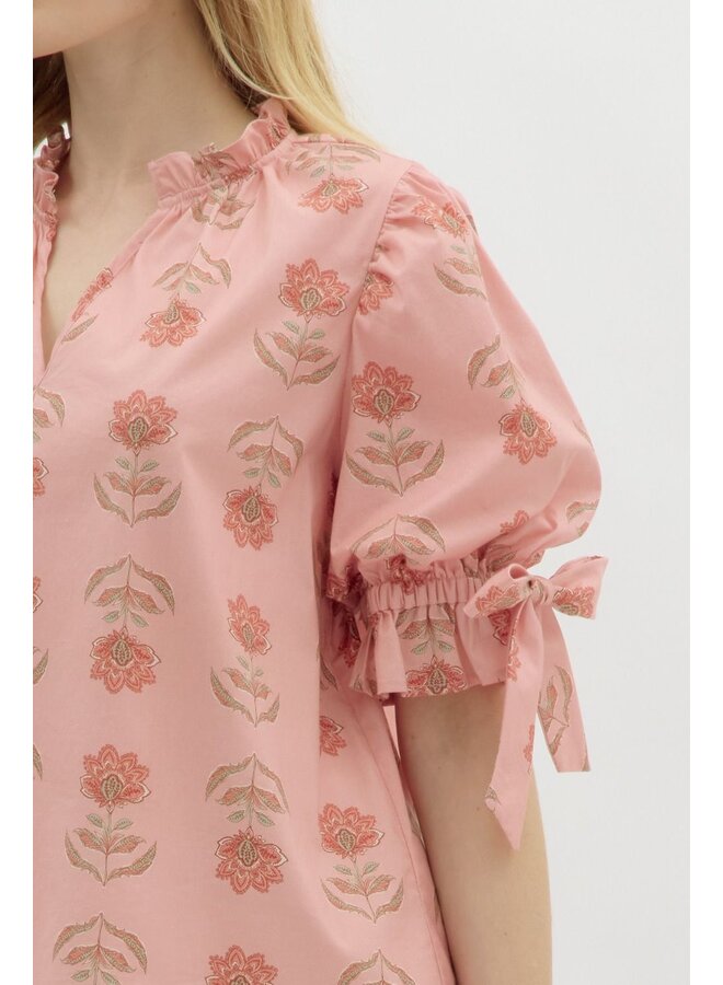 Elizabeth Bow Sleeve Blouse -