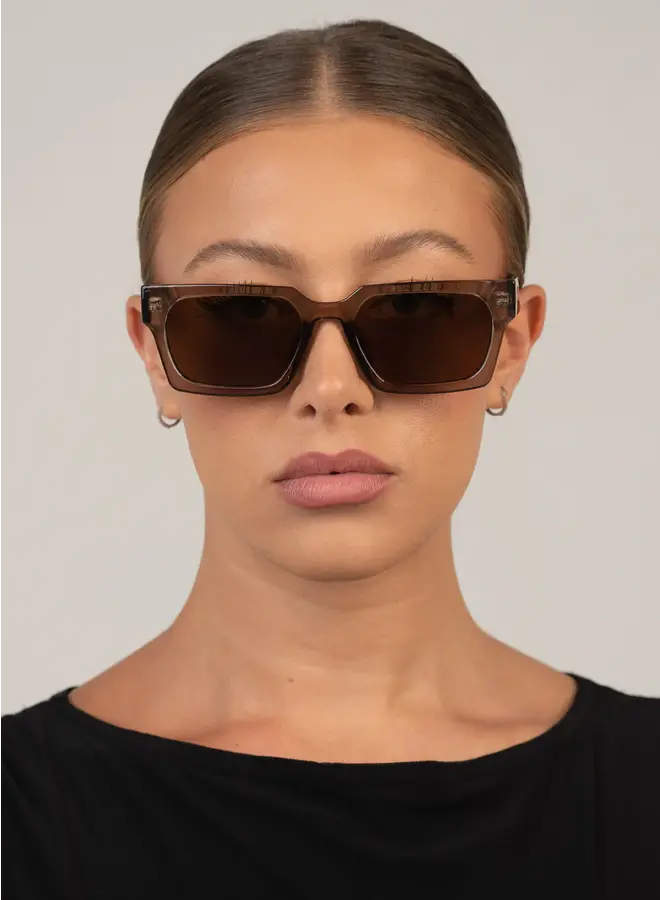 Roco Sunglasses - Trans Olive/Brown