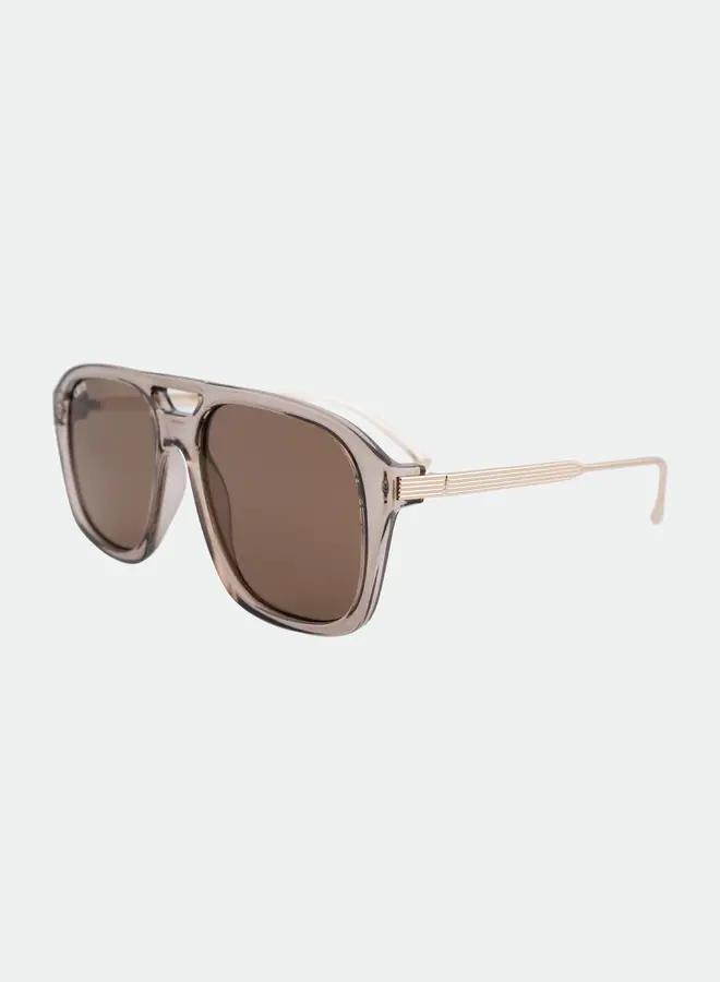 Reina Sunglasses - Trans Olive/Brown