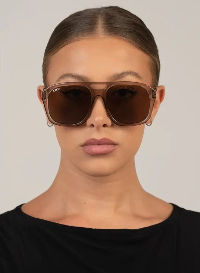 Reina Sunglasses - Trans Olive/Brown