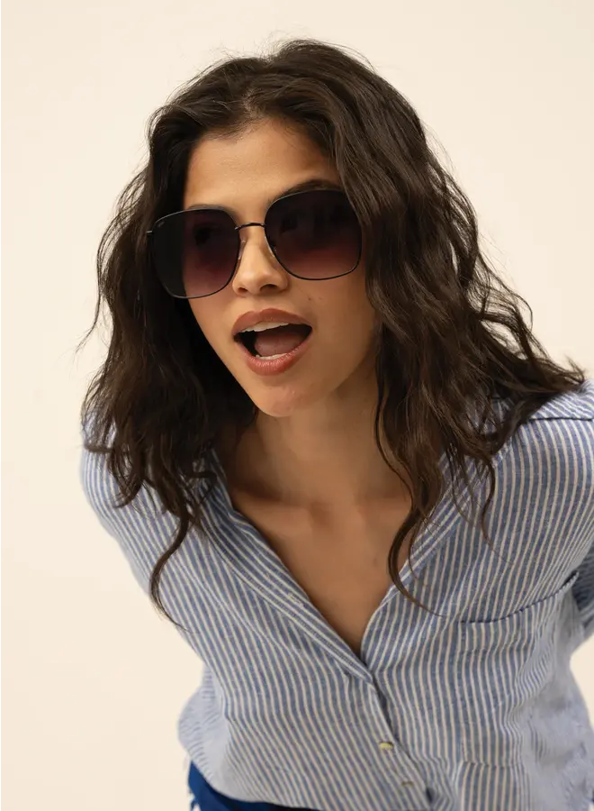 Florence Sunglasses - Black/Smoke Fade