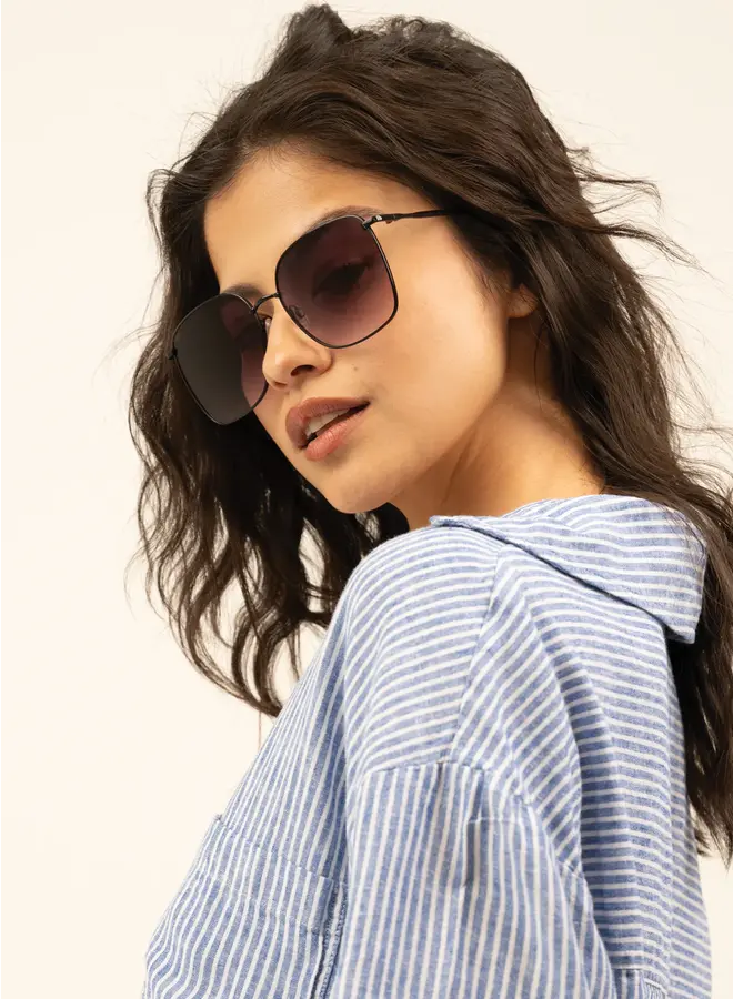Florence Sunglasses - Black/Smoke Fade