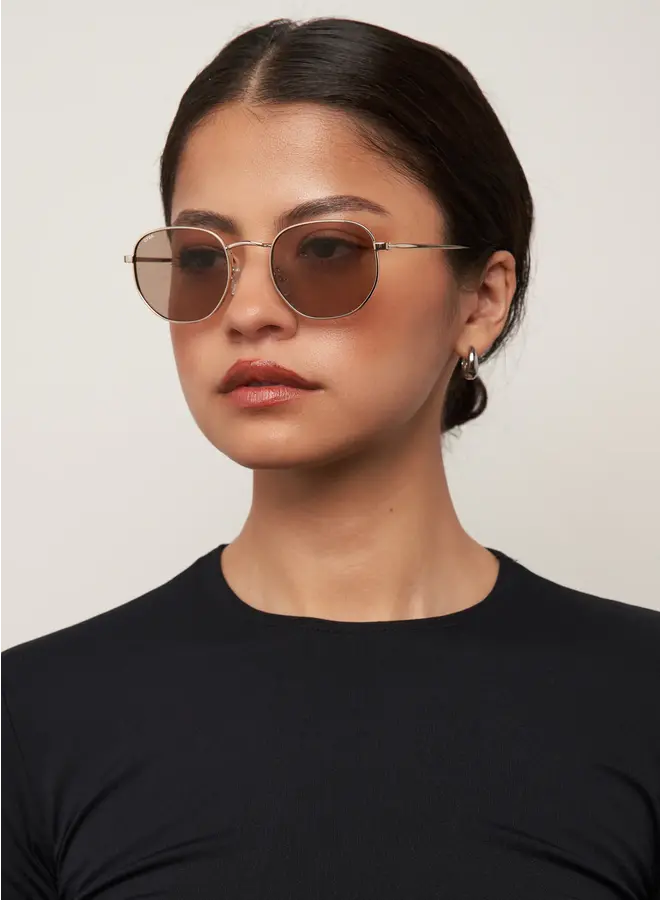 Bowie Sunglasses - Gold/Brown
