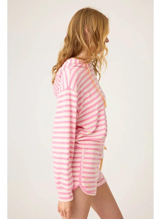 Tini Time Stripe Hoodie - Sorbet -