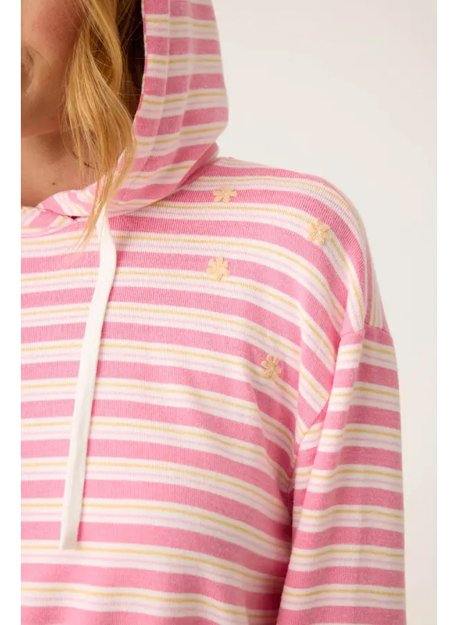 Tini Time Stripe Hoodie - Sorbet -