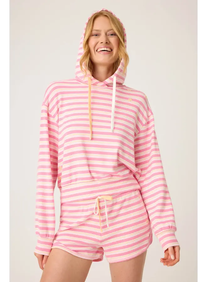 Tini Time Stripe Hoodie - Sorbet -