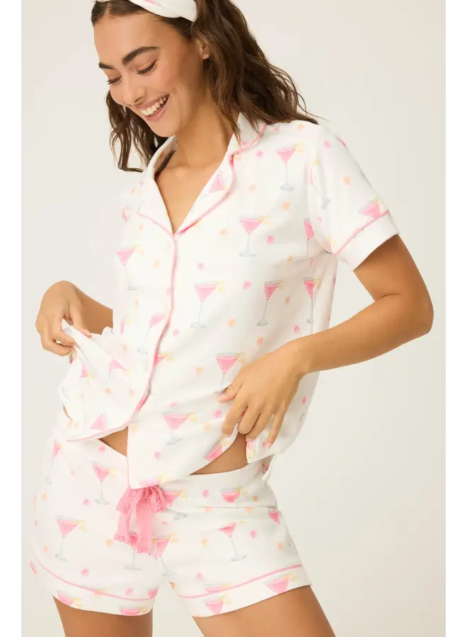 Tini Time Drinks PJ Short Set -