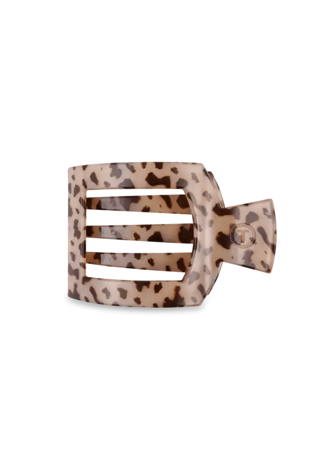 Blonde Tortoise Medium Flat Square Clip