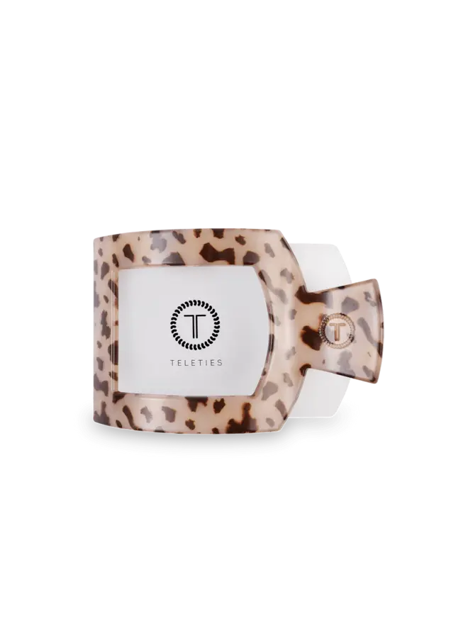 Blonde Tortoise Medium Flat Square Clip