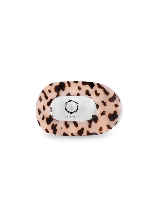 Blonde Tortoise Small Flat Round Hair Clip