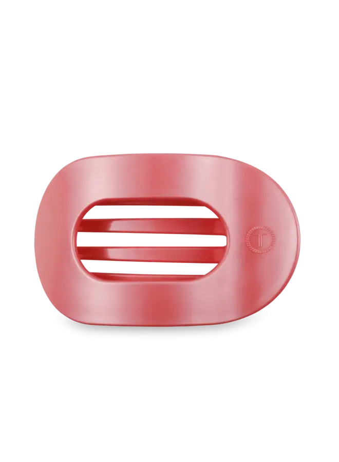 Large Flat Round Clip - Calming Coral