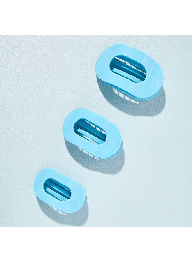 Large Flat Round Clip - Summer Sky