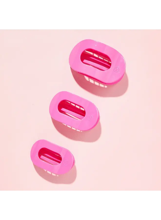Large Flat Round Clip - Tropical Punch