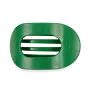 Large Flat Round Clip - Shamrock Shimmer