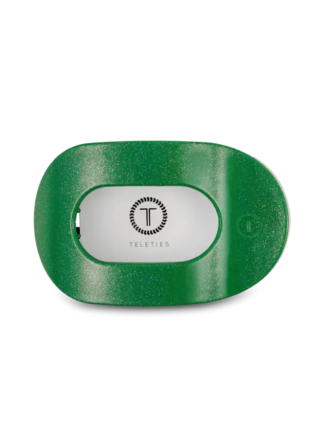 Large Flat Round Clip - Shamrock Shimmer