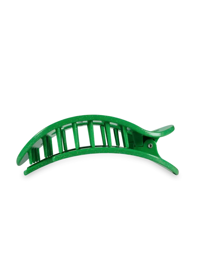 Large Flat Round Clip - Shamrock Shimmer