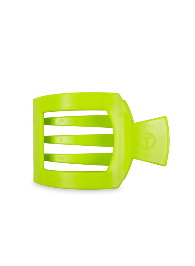 Flat Square Hair Clip - Large - Summer Brights