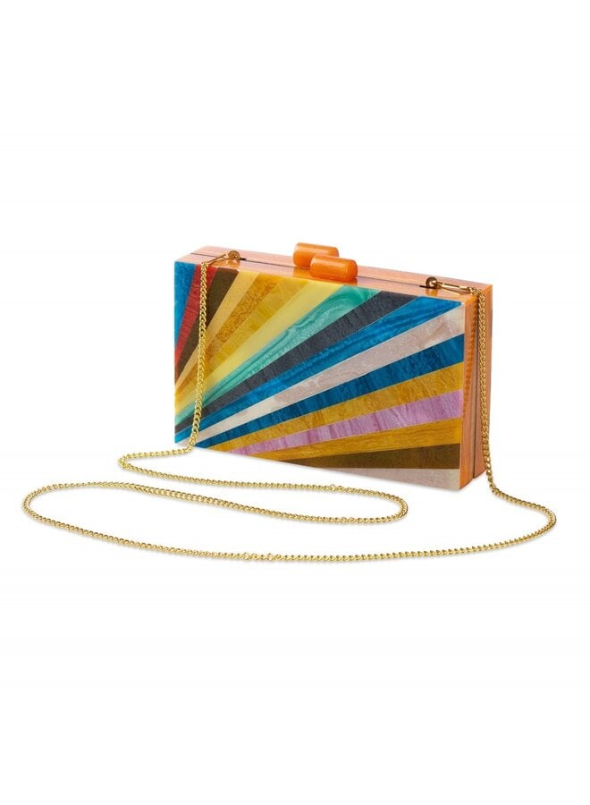 Rainbow Prism Acrylic Clutch