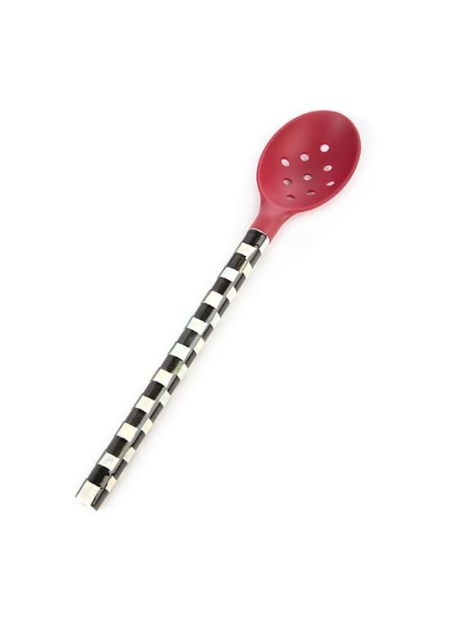 Courtly Check Slotted Spoon - Red