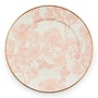 English Garden Enamel Charger/Plate - Rosy