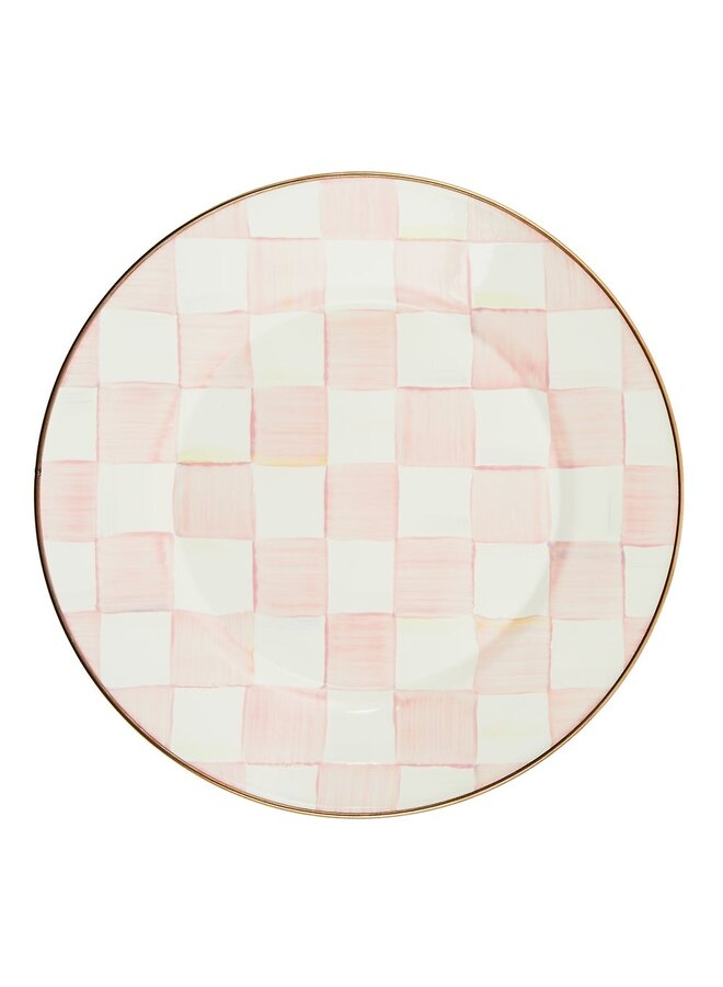 Rosy Check Dinner Plate