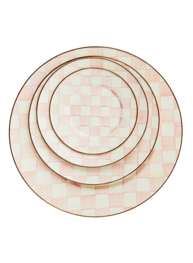 Rosy Check Dinner Plate