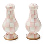 Rosy Check Enamel Large Salt & Pepper Shakers