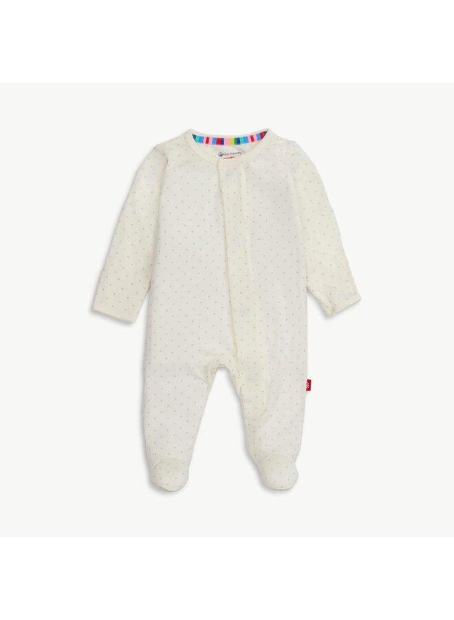 Pin Dot Cream Magnetic Footie