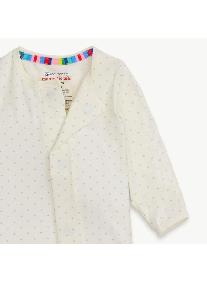 Pin Dot Cream Magnetic Footie