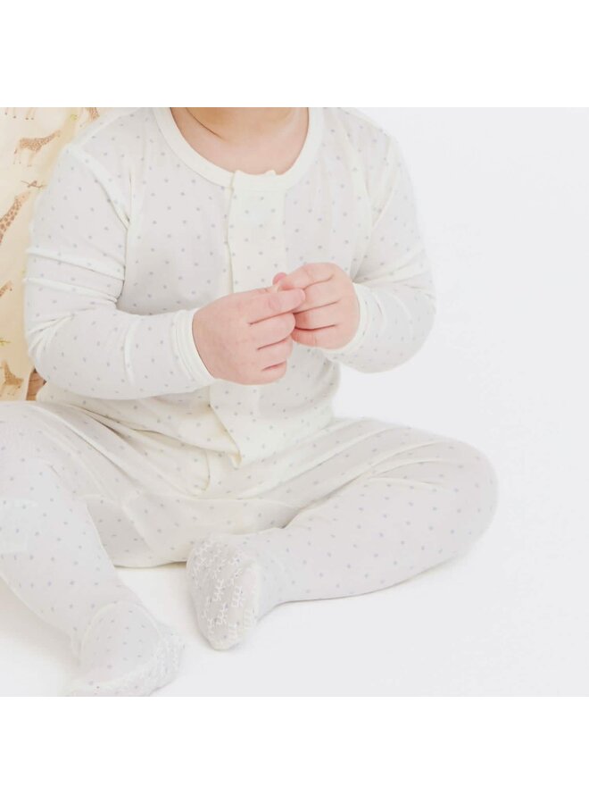 Pin Dot Cream Magnetic Footie