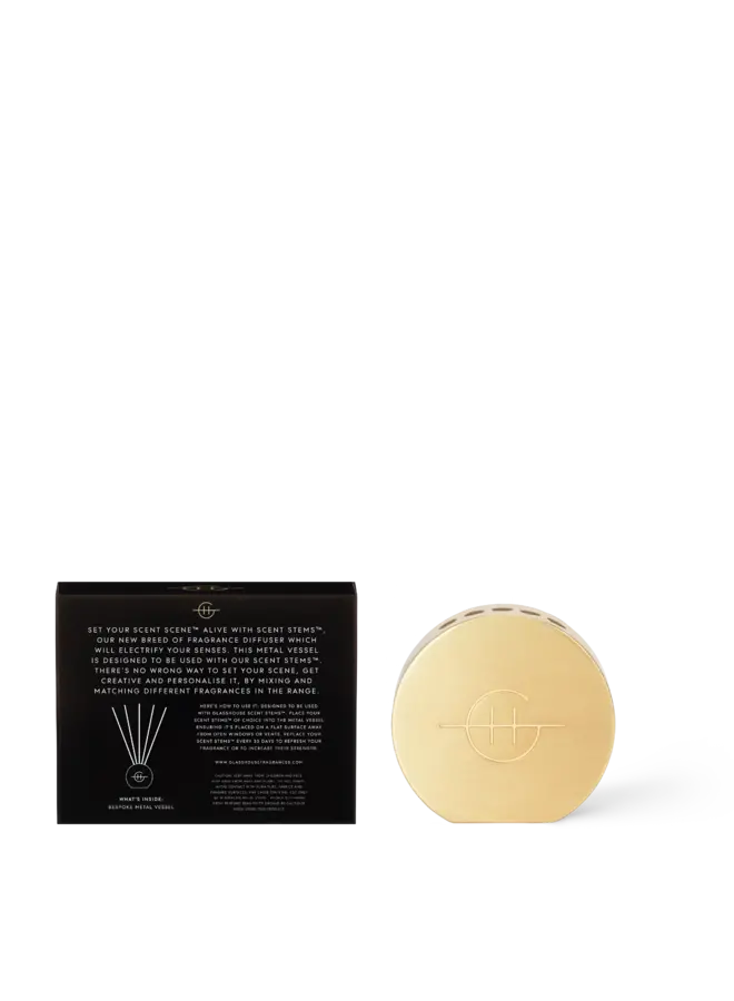 Scent Scene Metal Vessel - Gold