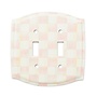 Rosy Check Double Toggle Switch Plate