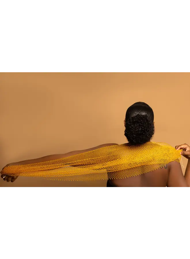 African Exfoliating Net Sponge 45" - White