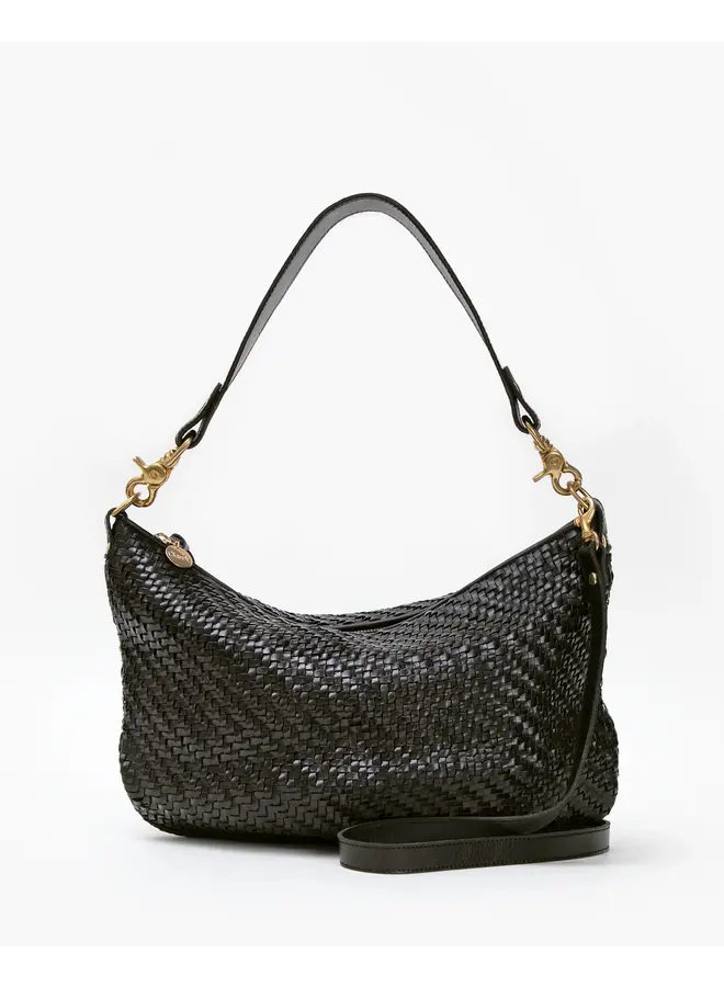 Moyen Messenger - Black Woven Zig Zag