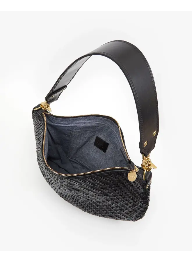 Moyen Messenger - Black Woven Zig Zag