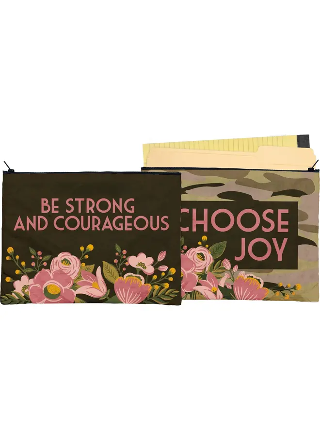 Choose Joy Zipper Folder