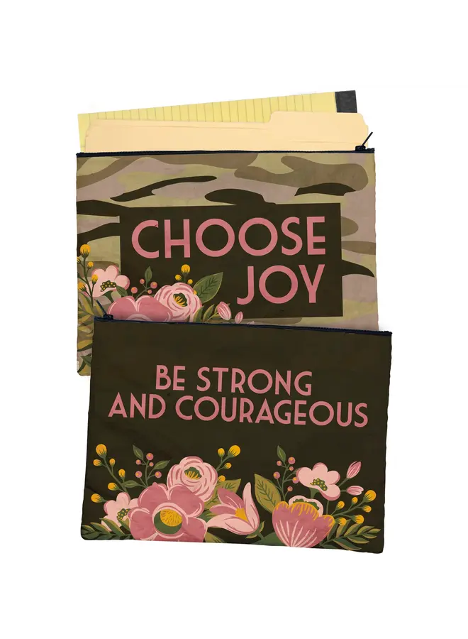Choose Joy Zipper Folder