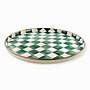 Emerald Check Round Tray