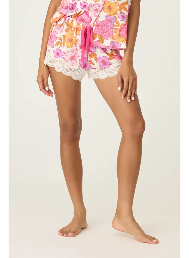 Sweet Dreams Floral Print Modal Shorts -