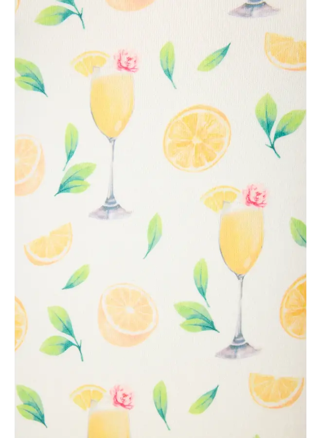 Mimosa Me Drink Print 3-piece PJ Short Set -
