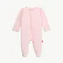 Pink Dogwood Modal Magnetic Ruffle Footie