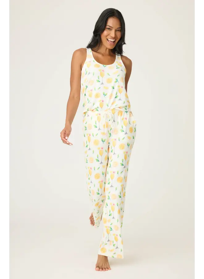 Mimosa Me Drink Print Pants -