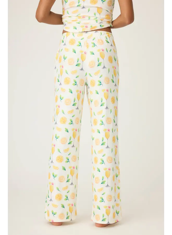 Mimosa Me Drink Print Pants -