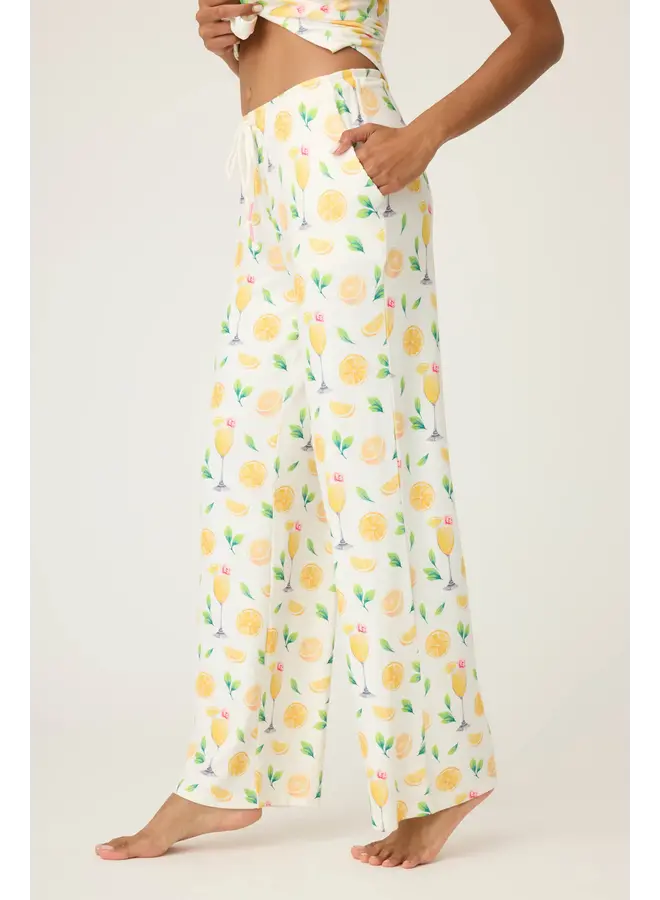 Mimosa Me Drink Print Pants -