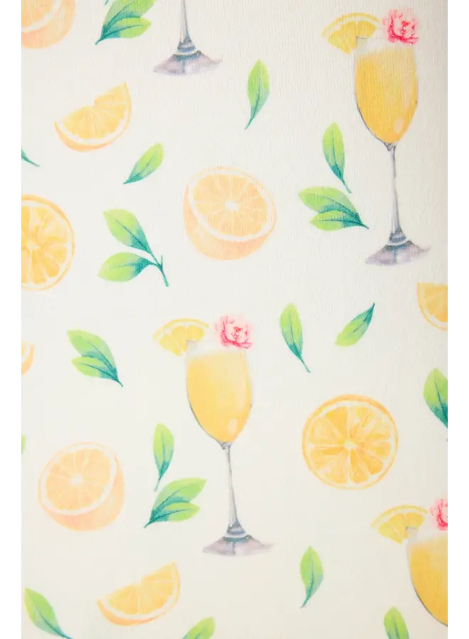 Mimosa Me Drink Print Pants -