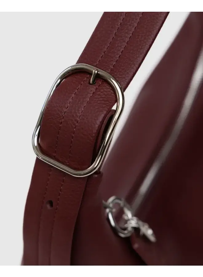 Recycled Leather Shoulder Bag -