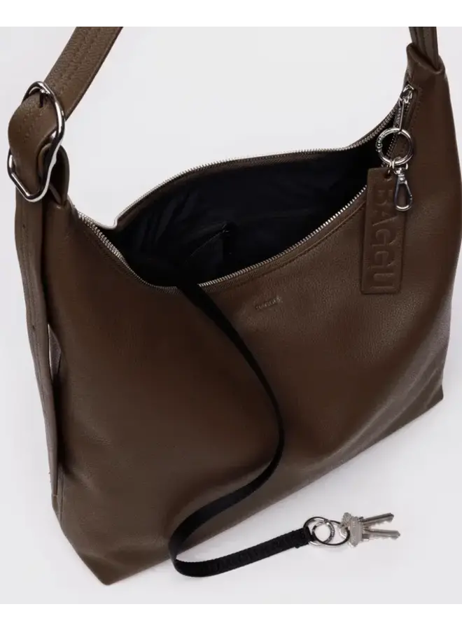Recycled Leather Shoulder Bag -