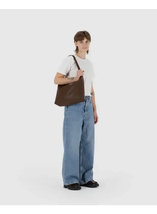 Recycled Leather Shoulder Bag -